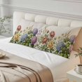 thumbnail image 4 of Spring Hydrangeas Body Pillow Cover 20 x 54 Inch Decorative Pillow Cover Summer Floral Botanical Rustic Vintage Lumbar Pillowcase Seasonal Rectangle Cushion Case for Couch Sofa Bed Living Room, 4 of 9