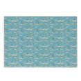 thumbnail image 1 of Shark Cutting Board, Sea Creatures in Vintage Style Swimming Flatfish Stingray and Jellyfish, Decorative Tempered Glass Cutting and Serving Board, Small Size, Pale Blue Grey Green, by Ambesonne, 1 of 1