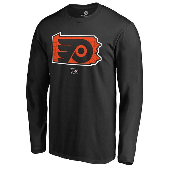 Men's Black Philadelphia Flyers Hometown Collection Long Sleeve T-Shirt