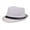 White, variant on harmtty Men Fedora Wide Brim Mesh Spring Summer Pure Color Low-profile Sunshade Hat for Outdoor,Navy Blue