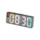 thumbnail image 4 of Reloj despertador digital de 16 cm con alarma dual, funciona con pilas, portátil. Negro, 4 of 9
