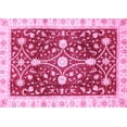 thumbnail image 1 of Ahgly Company Indoor Rectangle Abstract Pink Modern Area Rugs, 6' x 9', 1 of 4