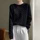 thumbnail image 1 of Suéter de cuello en V para mujer, cárdigan de primavera y otoño para mujer, cárdigan de punto de manga larga con cuello en V y gran tamaño para mujer, suéteres de punto de algodón para mujer., 1 of 6