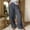 *Dark Gray, variant on ClodeEU Women's Elastic Waisted Wide Leg Pant with Pockets,Casual Loose Fit Trendy Pants Brown,Womens Plus M