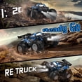 thumbnail image 2 of Loheer Remote Control Car, All-Terrain Remote Control Truck for Boys, Rechargeable Rc Truck with LED, 1:20, 10KM/H, 2 Motors, 2.4GHZ, Speed Friendly, Sturdy, Rc Cars for Christmas, Kids, Beginner, 2 of 7