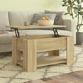 thumbnail image 1 of vidaXL Coffee Table Sonoma Oak 79x49x41 cm Engineered Wood, 1 of 5