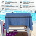 thumbnail image 2 of Uxcell 4-Pack Bandas para Toallas para Sillas de Playa, Clips de Toalla Reutilizables[Negro], 2 of 7