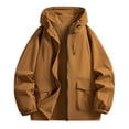 thumbnail image 5 of Abomasnow Mens Lightweight Rain Jacket Full Zip Long Sleeve Hooded Outdoor Windbreaker Jackets Water Resistant Softshell Coat for Hiking Running Travel S-4XL, 5 of 6