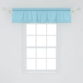 thumbnail image 2 of Ambesonne Blue Valance Pack of 2, Soft Spiraling Waves Pattern, 54"X12", White, 2 of 4