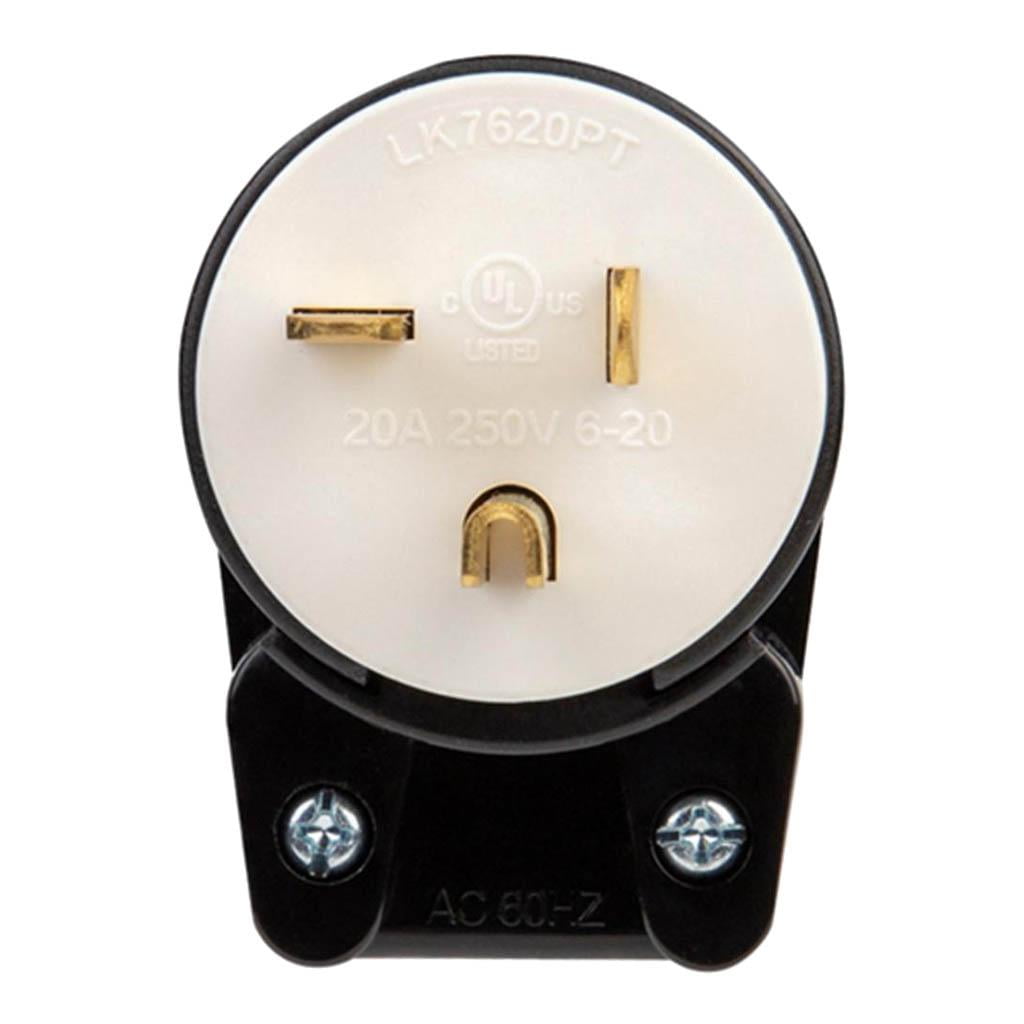 Enchufe de bloqueo shamjiam NEMA LK7620P con conexión a tierra 20 V CA ...