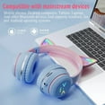 thumbnail image 3 of Cat's Ears Headset RGB Light Smile Face TWS Headset Gradient New Headphone Pink Little Girl Earphone Gift Suitable for Any Phone, 3 of 10