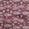 thumbnail image 1 of oneOone Polyester Spandex Dark Magenta Fabric Ikat Sewing Fabric By The Yard Printed Diy Clothing Sewing Supplies 56 Inch Wide, 1 of 4
