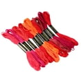 thumbnail image 4 of TINKSKY 100pcs 8M Multicolor Cotton Cross Stitch Embroidery Threads Floss Sewing Threads (Random Color), 4 of 8