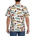 thumbnail image 3 of Bixox Men's Art Of Living Printed Short Sleeve Skinny Athletic T-Shirt, 3 of 6
