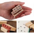 thumbnail image 4 of Wooden Rubber Stamp Set 36pcs Alphabet Rubber Stamp Craft Ink Stamp Seal Set With Wooden Storage Box, 4 of 5