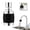 Black, variant on Splash Proof Booster Swivel Kitchen Filter Tap, 360° Degree Faucet Aerator with 3 Water Flow Modes, Universal Adapter Included, Easy Installation, Suitable