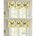 thumbnail image 4 of Daisy Flower Butterfly Kitchen Valance Curtain Window Valance for Living Room Bedroom Tie Up Valance Curtain, 4 of 6
