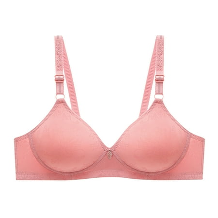 Fesfesfes Bras for Women Wireless Oversized Bra Thin Wirefree Breasted Lace Traditional Embroidered Bras
