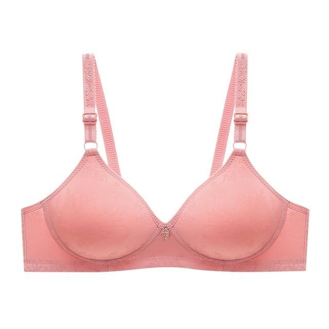 Timegard Bras for Women No Underwire Adjustable Strap Print Full Support Comfortable Everyday Bralette
