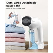 Vacuum Steamer for Clothes, 3500Pa Suction Clothes Steamer Handheld, 2-in-1 Steamer & Iron Garment Steamer, 3 Modes & 360° Leak-proof Technology Fabric Steamer for Wrinkle Removal (for 110-120V)