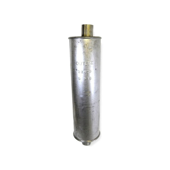 22453 Exhaust Muffler Shell 18" x 5" - Outlet Inner Diameter 1.75"x 1.60"