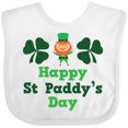 thumbnail image 3 of Inktastic Happy St Paddy's Day Boys or Girls Baby Bib, 3 of 4