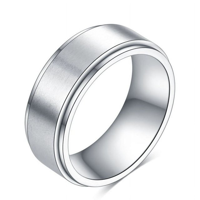 Rotating Glossy Men\‘s Simple Fashion Ring