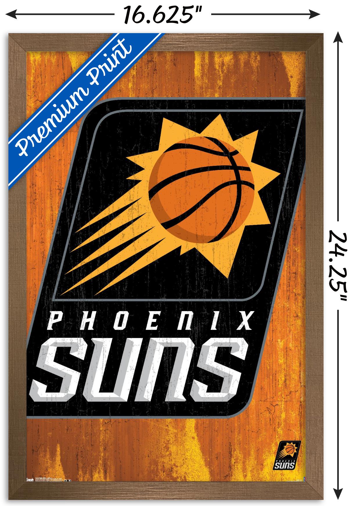 NBA Phoenix Suns - Logo 13 Wall Poster, 14.725" x 22.375", Framed