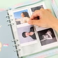 thumbnail image 4 of Bolsa para álbum de hojas sueltas de 6 agujeros de paso alto, núcleo de repuesto para álbum de fotos de hojas sueltas A5, bolsa de almacenamiento de tarjetas pequeñas con forma de estrella de 3, 4 of 6