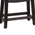 thumbnail image 3 of Benjara Curved Leatherette Stool with Nailhead Trim, Set of 2, Black, 3 of 5