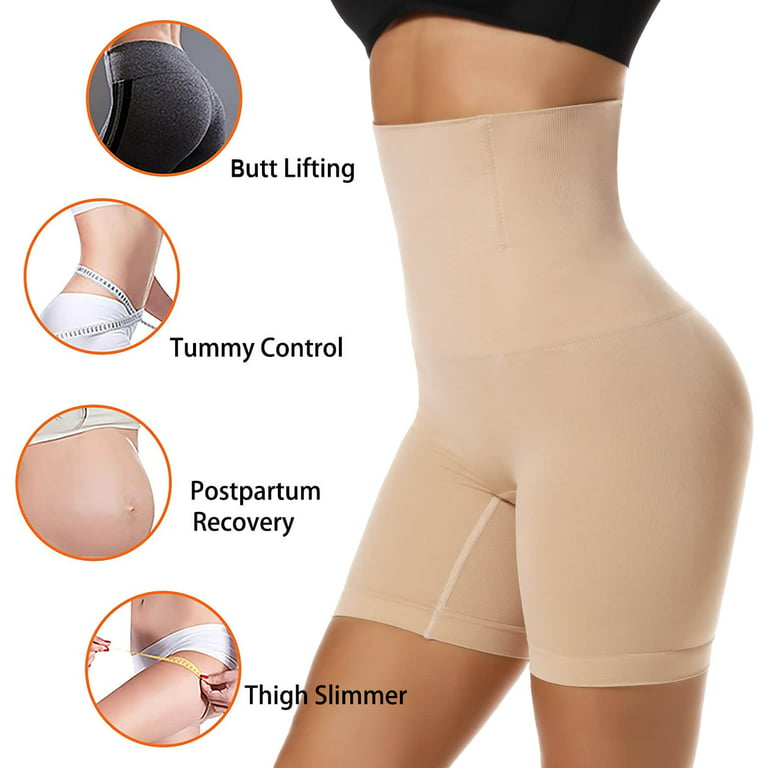 2 pack Women Waist Trainer Shapewear Tummy Control Body Shaper Shorts Hi- Waist Butt Lifter Thigh Slimmer 