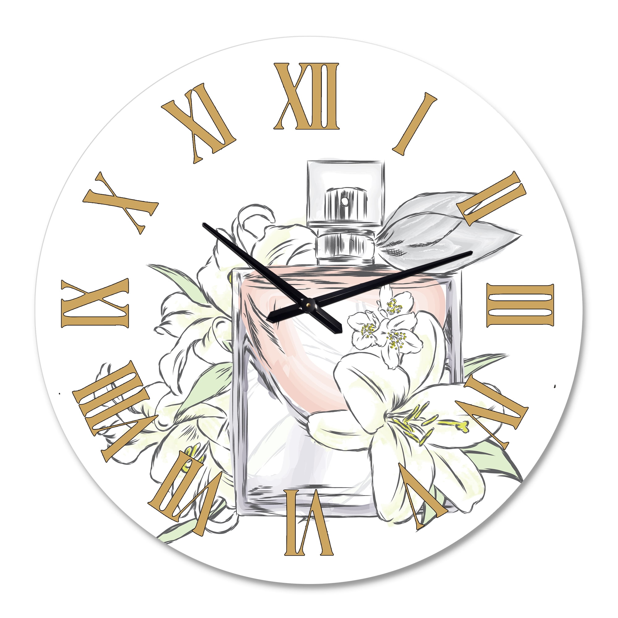 Designart 1 in Quartz Traditional Wall Clock