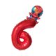 thumbnail image 1 of Globos de aluminio con temática de los Vengadores para niños y niñas, globos de números de héroe, spiderman, Capitán América, Hulk, decoración de fiesta, juguete para Baby Shower（2pcs5 32 pulgadas, 1 of 5