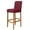 Burgundy, variant on AIGIA Stretch Bar Stool Cover Counter Stool Pub Chair Slipcover for Dining Room Cafe Barstool Slipcover with Elastic Bottom