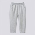 thumbnail image 2 of Gibobby Boys Pants Toddler Pants Sweatpants 2T 3T 4T 5T 6T 7T Boys Soft Joggers Athletic Pull On Sweat Pants With Pockets For Kids Clothes Boys Athletic Pants(2-3 Years,Light Gray), 2 of 4