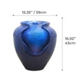 thumbnail image 4 of Teamson Home Outdoor Glazed Pot Floor Fountain with LED Lights, Blue, 4 of 5