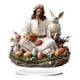 thumbnail image 2 of Decoración de de Pascua 2D Adorno Acrílico Plano Regalo Jesús Natividad Adorno de Navidad para Interior Al Aire Libre Oficina Sala de Estar, 2 of 9