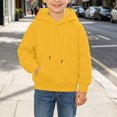 thumbnail image 6 of Kogui Hoodies for Kids Boys Boys Tween Pullover Hoodie Kids Long Sleeve Sweatshirts Size 9-10 (Yellow,9-10 Years), 6 of 6
