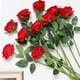 thumbnail image 5 of 12 piezas de rosas artificiales flores de tallo largo rosa de seda falsa para decoraciones caseras Wendding Sincero  Juguete, 5 of 5