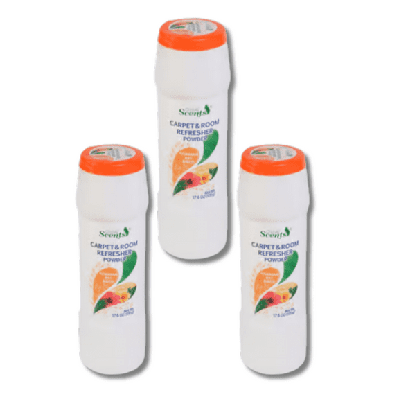 Great Scents Hawaiian Bay Breeze Carpet & Room Refresher Powder – 17.6 oz (3 bottles)