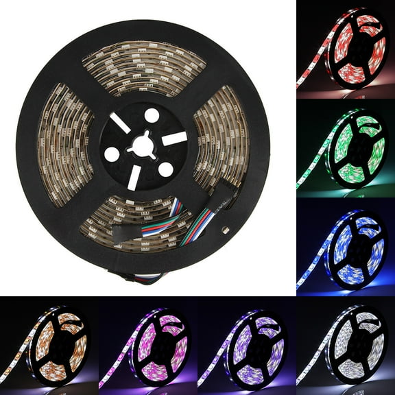 SUPERNIGHT 16.4ft 5050 300leds Waterproof RGBW LED Strip Flexible Light RGB   Cool White
