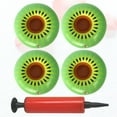 thumbnail image 4 of CIMAXIC Party 1 Set Inflatable Beer Tray Portable Float Row Water Beverage Ice Bucket Floating Bed Water Inflatable Tray for Party Home (Green),7.87"X7.87"X2.76", 4 of 5
