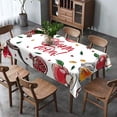 thumbnail image 5 of Shana Tova Tablecloth Rosh Hashanah Jewish New Year Holiday Party Decor High Holy Day Decorations Kitchen Dinning Room Home Table Cover, 5 of 5