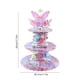 thumbnail image 3 of Soporte para Tartas de Varios Niveles | Exhibidor de Postres de Papel de Tres Niveles | Bandeja Morada para Fiestas de Cumpleaños | Resistente y Fácil de Montar | Soporte para Cupcakes, Galletas y Br, 3 of 6