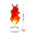 thumbnail image 4 of Inteprter Bola de fuego flotante de Halloween, adornos de bola de fuego LED que brillan intensamente para accesorios de Cosplay de fiesta de Halloween Kits de decoración para fiestas No. 4 Inteprter HA043589-03, 4 of 6