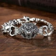 thumbnail image 4 of Fiudx Pulsera Retro, Elegante Accesorio de Diseño Abierto con Personalidad, Opciones de Color Versátiles: Dorado, Blanco y Negro, Regalo Perfecto para Ocasiones Especiales, San Valentín, Día Del Padr, 4 of 6
