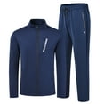 thumbnail image 6 of YIRUIYA Men's Long Sleeve Full Zip Athletic Tracksuits Set with Zip Pocket 2 Piece, 6 of 9
