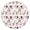 White Cow Head, variant on White Cow Milk Jar Cloud Pattern Round Fitted Tablecloth with Elastic Edge,Dining Table Cover Waterproof,Outdoor Round Tablecloth for Camping,Dining,Indoor and Outdoor