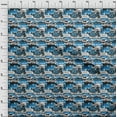 thumbnail image 4 of oneOone Georgette Viscose Medium Blue Fabric Writing Font Craft Projects Decor Fabric Printed By The Yard 42 Inch Wide-F2, 4 of 4