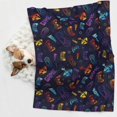 thumbnail image 6 of Yiaed Games Print Dog Blankets-Cat Blanket Washable for Couch Protection,Puppy Blanket, Soft Plush Reversible Throw Furniture Protector-Large, 6 of 8